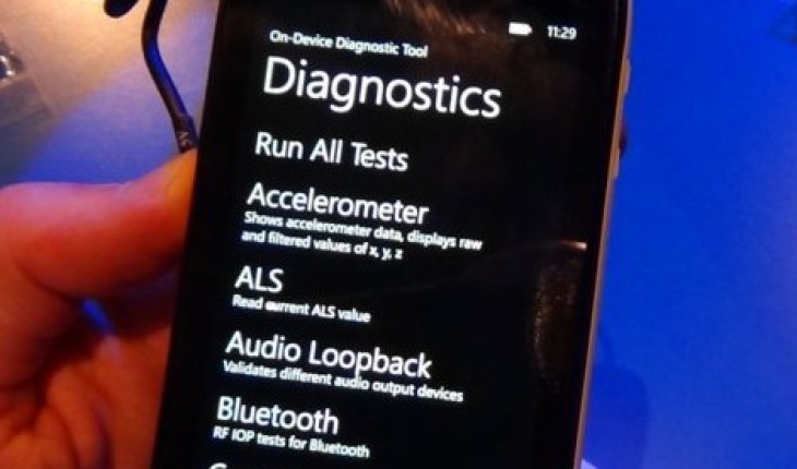 Come visualizzare il Diagnostics Tool sui Nokia Windows Phone