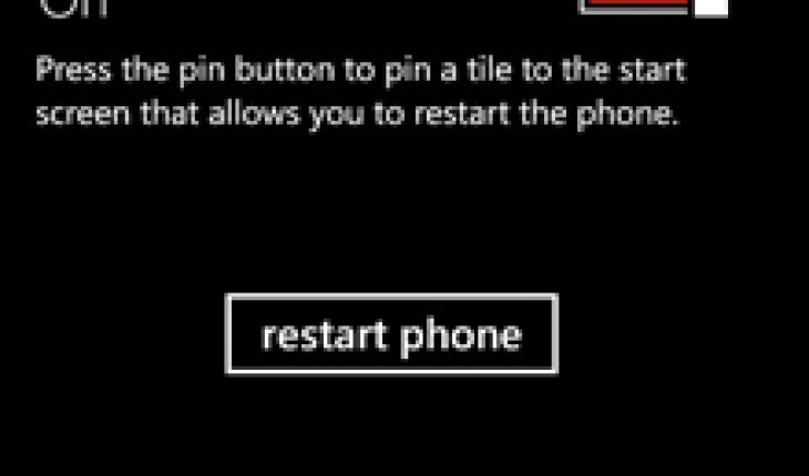 Restart Phone, un’app per il riavvio di Windows Phone