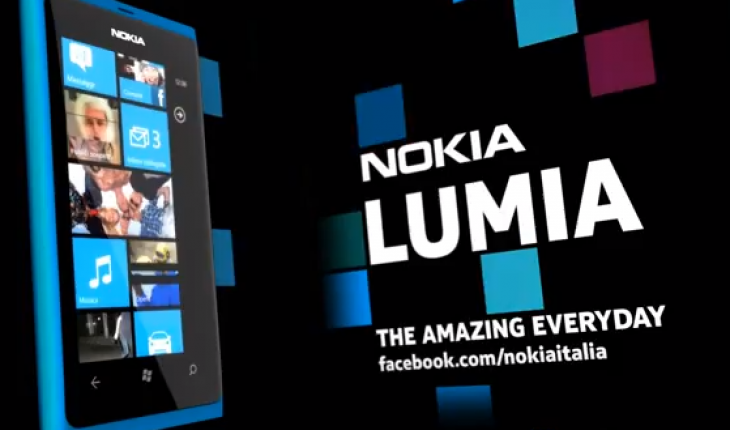 Lo spot di Nokia Lumia 800 arriva sulle TV italiane