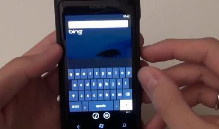 Bing sul Nokia Lumia 800, la ricerca avanzata di Windows Phone (video)