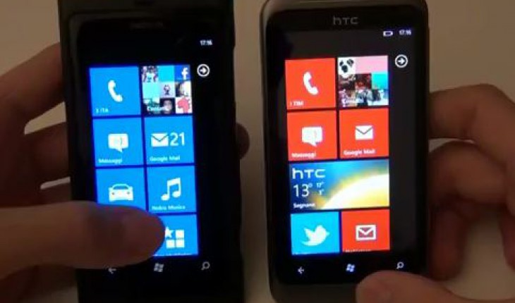 Nokia Lumia 800 vs HTC Radar, video confronto sulla qualità dei display