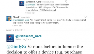 Nokia Lumia 900 a fine febbraio, parola di Swisscom
