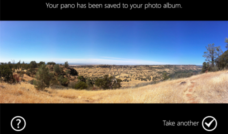 Pano, crea foto panoramiche con il tuo cellulare Windows Phone!