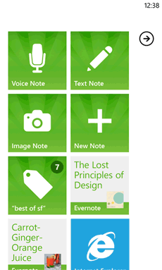 Evernote per Windows Phone