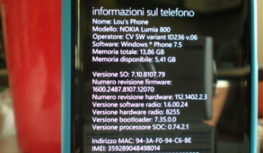 Nokia Lumia 800, impressioni dopo l’aggiornamento firmware 8107.12070