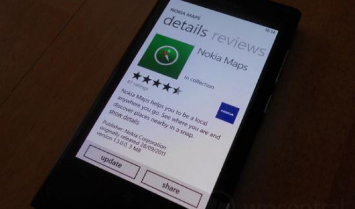 Nokia Mappe v1.3.0, ecco le principali novità