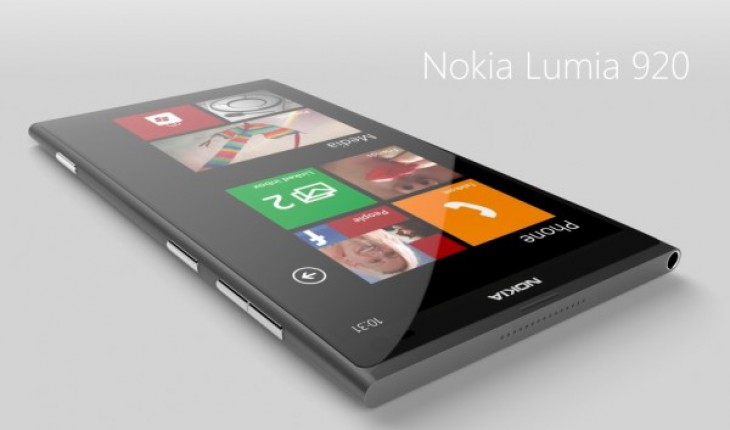 Nokia Lumia 920 con Windows Phone 8 e Start Screen suddiviso in categorie  [concept]