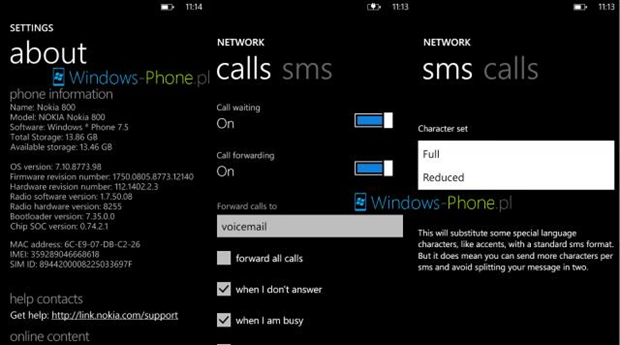 Windows Phone Tango (Nokia Lumia 800)