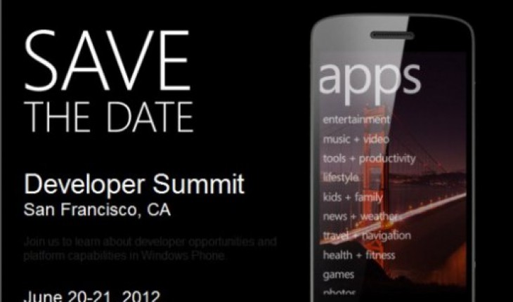 Al via il Developer Summit, sarà l’occasione per annunciare Windows Phone 8?