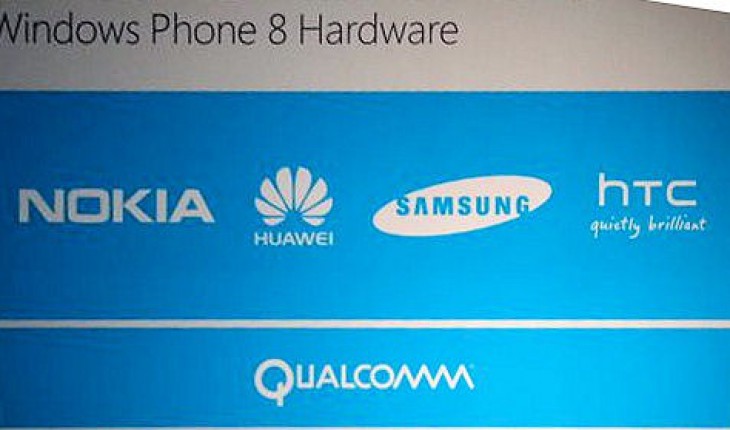 Nokia, Huawei, Samsung e HTC saranno i primi produttori che lanceranno sul mercato device con Windows Phone 8