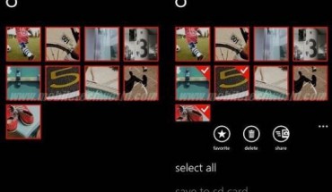 Con Windows Phone 8 arriva finalmente la selezione multipla delle immagini nell’Hub Foto