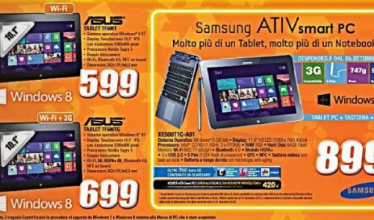 Samsung ATIV Smart PC a 899 Euro in vendita da Expert a partire dal 26 ottobre
