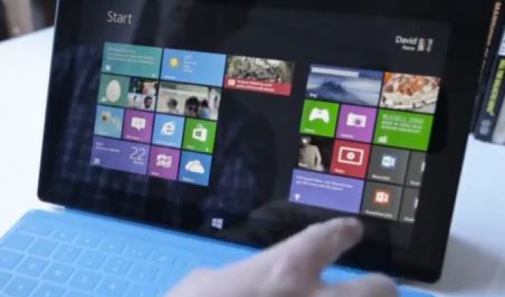 Surface Tablet, primo video hands on della versione RT con processore ARM