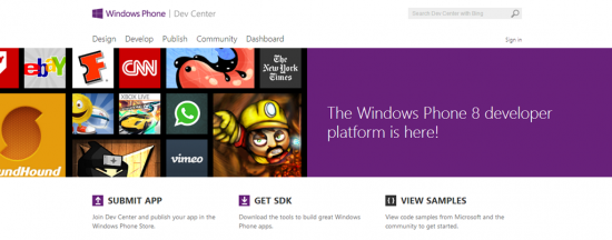 Windows Phone Dev Center
