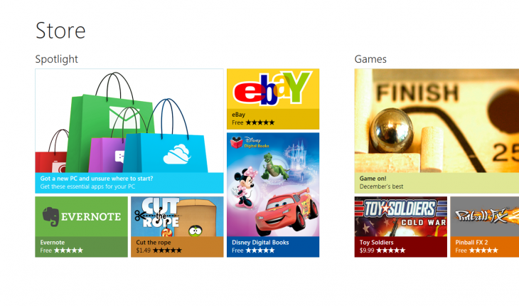 Windows Store, al lancio di Windows 8 saranno disponibili oltre 5 mila apps