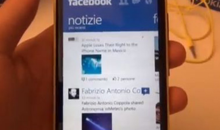 Nokia Lumia 920, video su WhatsApp e Facebook v4.0 per Windows Phone 8