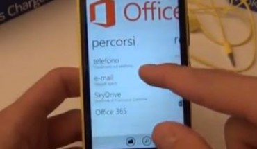 Nokia Lumia 920, video dimostrativo su Office Mobile e client Email