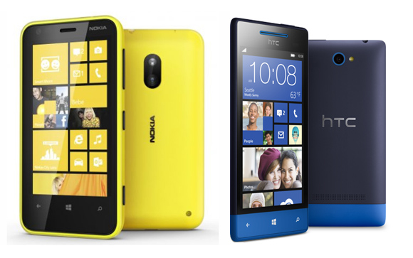Nokia Lumia 620 vs HTC 8S