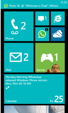 Whatsapp per Windows Phone 8