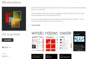 Windowsteca App