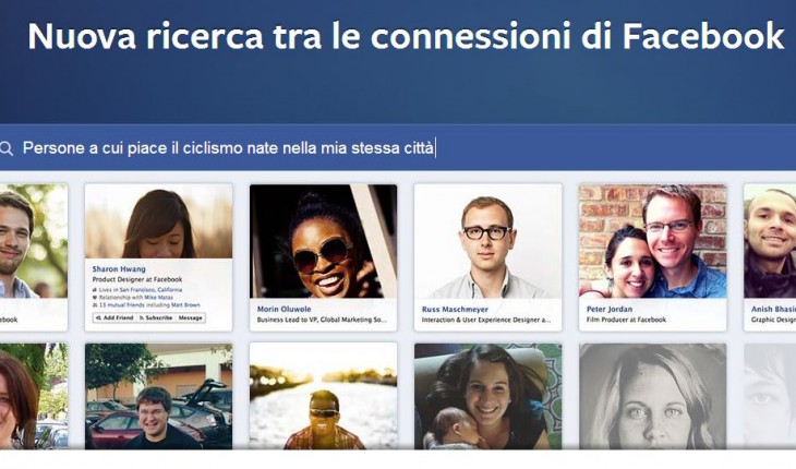 Graph Search, il nuovo motore di ricerca di Facebook con supporto a Bing