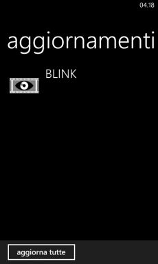 Aggiornamento Blink