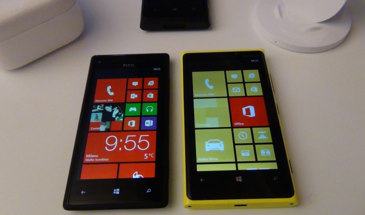 HTC 8X vs Nokia Lumia 920, il nostro video confronto su form factor e hardware