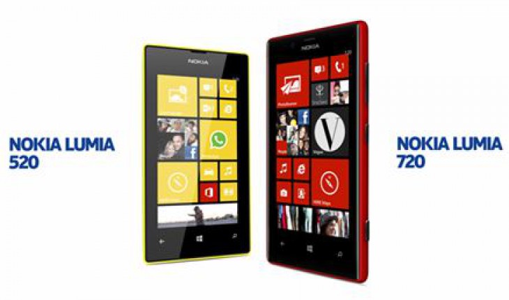 Nokia Lumia 520 e 720, indicazioni sul prezzo di vendita su Amazon.it