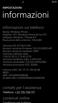 Firmware Update HTC 8X
