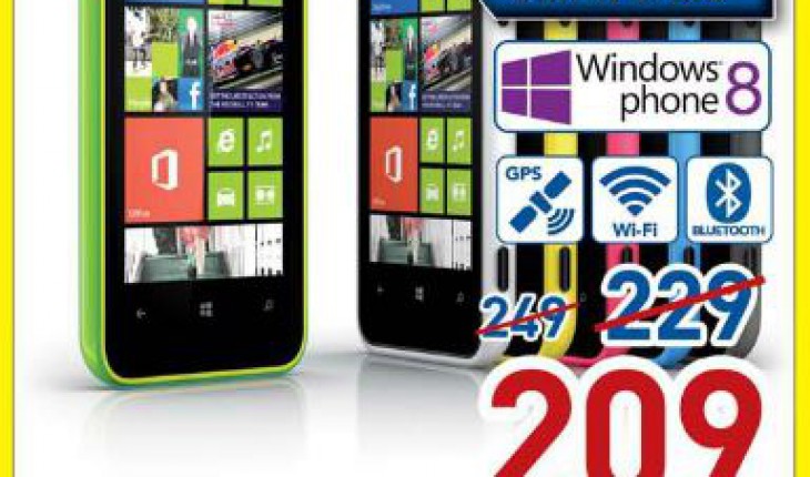 Nokia Lumia 620 a 209 Euro nei negozi Euronics (Gruppo Tufano) della Campania