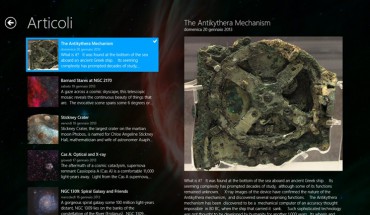 L’app Astronomia disponibile anche per tablet e PC Windows 8