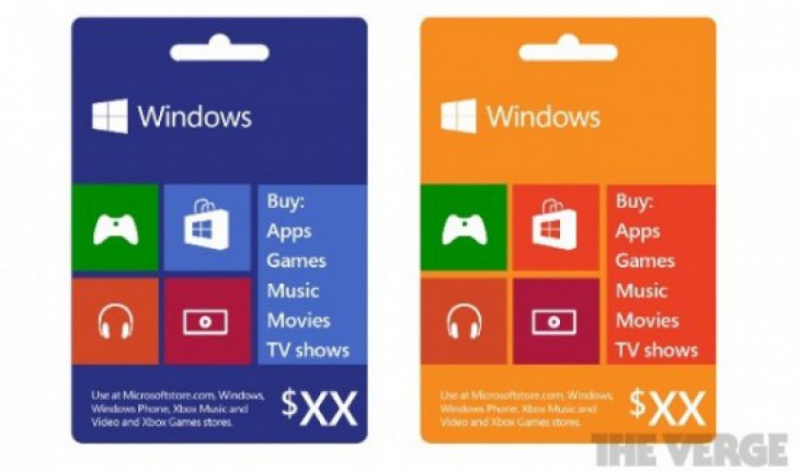 In arrivo le Gift Cards per acquisti di app, giochi, musica e altri contenuti dagli Store di Microsoft