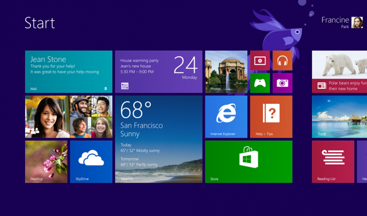 Windows 8.1 - Startscereen