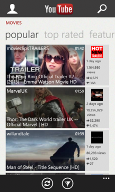 Youtube per Windows Phone 8