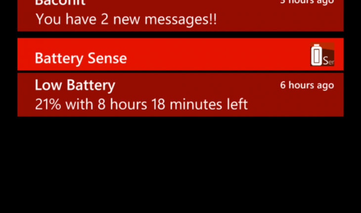 Windows Phone Blue screenshot