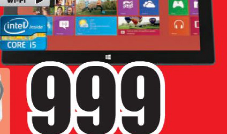 Il Surface Pro da 128 GB disponibile da MediaWorld a 999 Euro