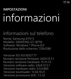 Samsung ATIV S v8.0.10327.77 (GDR2)