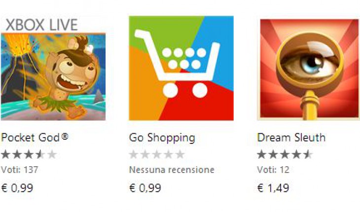Red Stripe Deals: Pocket God (gioco Xbox), Go Shopping e Dream Sleuth disponibili a prezzi scontati
