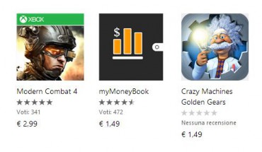 Red Stripe Deals: Modern Combat 4 (gioco Xbox), myMoneyBook e Crazy Machines Golden Gears disponibili a prezzi scontati