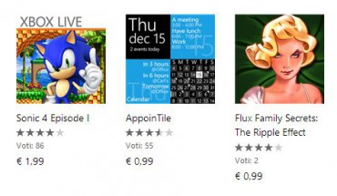 Red Stripe Deals: Sonic 4 Episode I (gioco Xbox), AppoinTile e Flux Family Secrets: The Ripple Effect (Full) disponibili a prezzi scontati