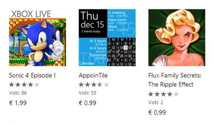 Red Stripe Deals: Sonic 4 Episode I (gioco Xbox), AppoinTile e Flux Family Secrets: The Ripple Effect (Full) disponibili a prezzi scontati