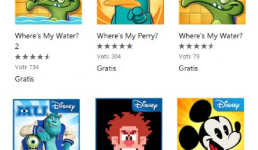 Disponibili al download gratuito 6 giochi Disney per i device Windows Phone 8 [Aggiornato]