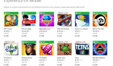 Electronic Arts taglia il prezzo di diversi giochi per Windows Phone [Aggiornato]