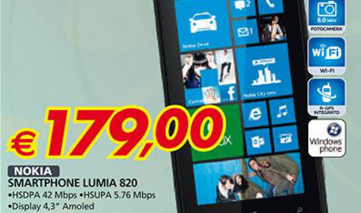 Nokia Lumia 820 in offerta