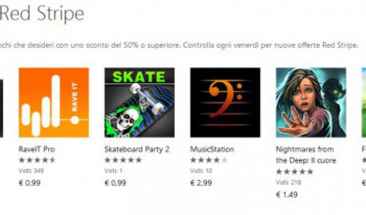 Red Stripe Deals: Mush (gioco Xbox), RaveIT Pro, Skateboard Party 2 e altre app scontati del 50%!