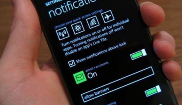 Immagine leaked delle Impostazioni del presunto Centro Notifiche di Windows Phone 8.1