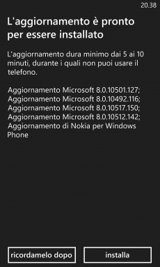 Aggiornamento Lumia Black