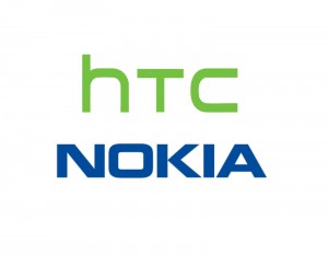 Logo di HTC e Nokia