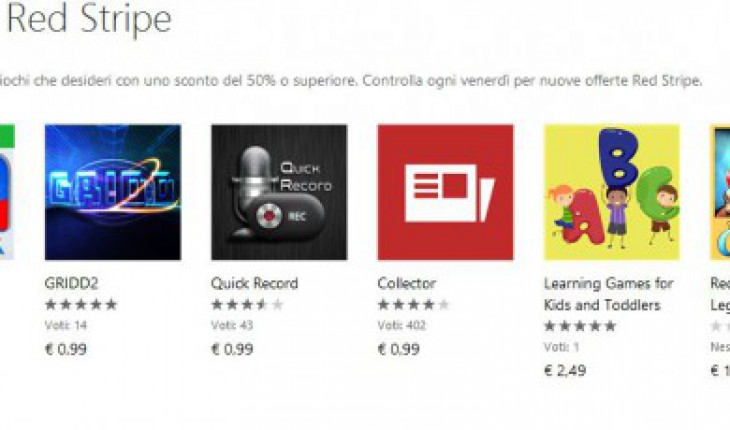 Red Stripe Deals: Mirror’s Edge (gioco Xbox), GRIDD2, Collector e altre 3 app scontate del 50%!