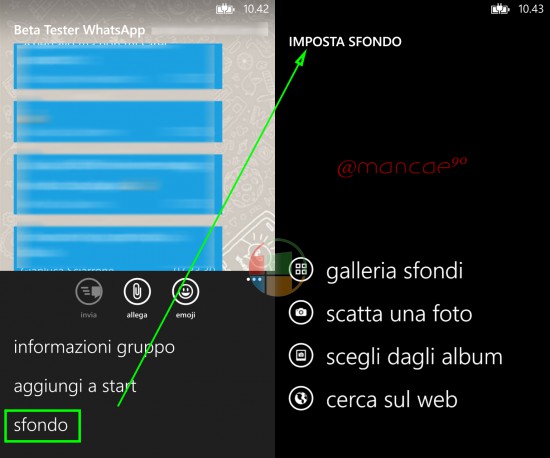 Sfondo chat
